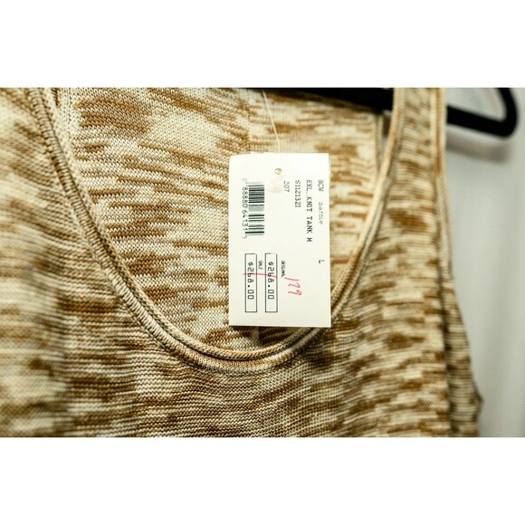 Brochu Walker For Intermix Knit tank dress Tan Marble Maxi NEW L - Picture 4 of 8